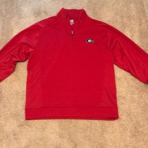 Men’s Cutter and Buck UGA Quarter Zip Pullover